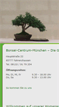 Mobile Screenshot of bonsai-centrum-muenchen.de